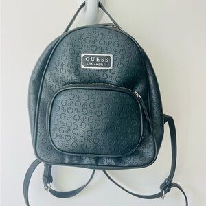 Guess Los Angeles Embossed Black Backpack